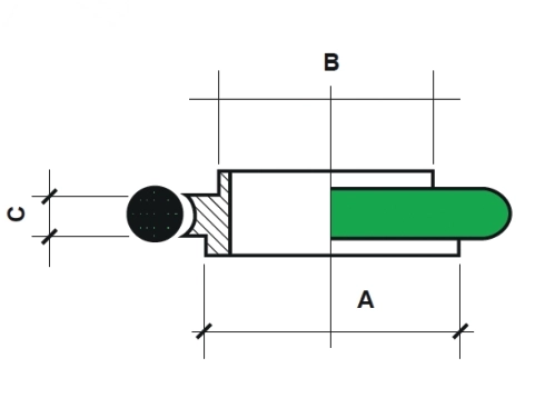Anneau de centrage de réduction — Acier inox (Viton®)