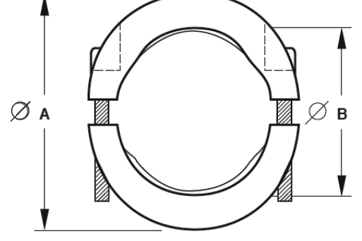 Collier demi-lune — Inox