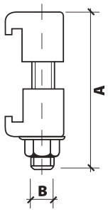 Boulon à griffes — Aluminium